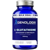 Genologix L-Glutathione 1000mg - Bulk 90 Day Supply